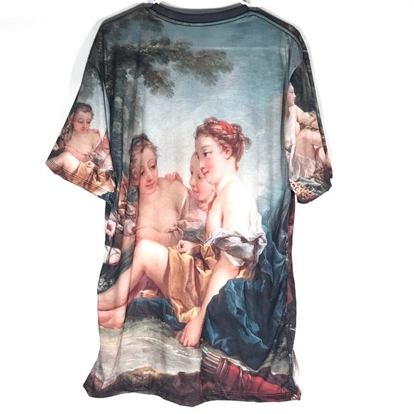 Victorian Painting Shirt Handmade NWT XL Baroque Size Extra Large Unisex Rococo - Picture 6 of 6